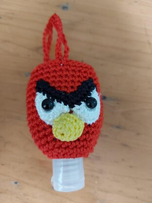 Angry Bird hand sanitizer cover - Red