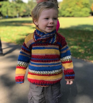 Child's shawl collar jumper #2