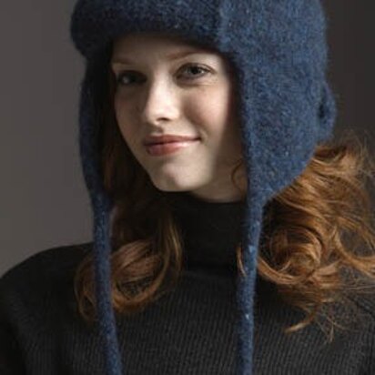 Felted Deerstalker Hat in Tahki Yarns Donegal Tweed - knitting pattern