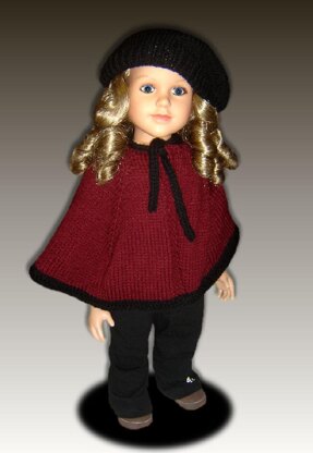 Cape and Beret for My Twinn Doll, 23 inch (My BFF)