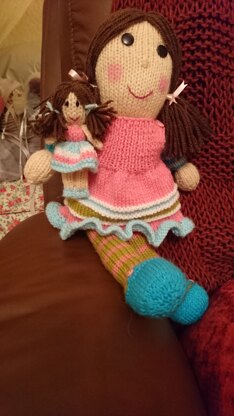 Maisie knitted doll
