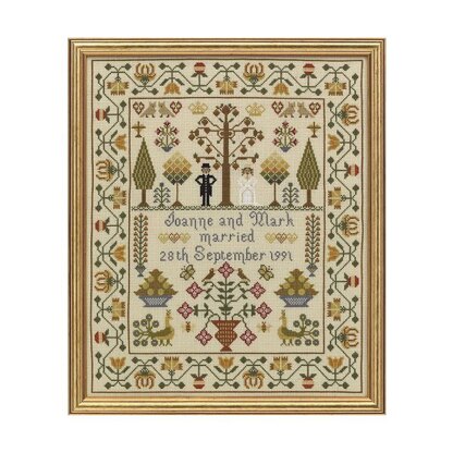 Historical Sampler Company Wedding Sampler - Downloadable PDF