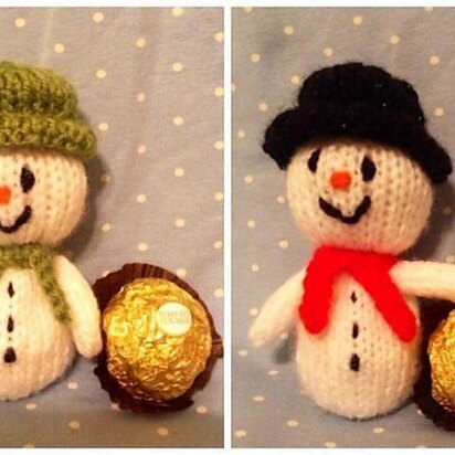 Snowman Ferrero Choc Cover