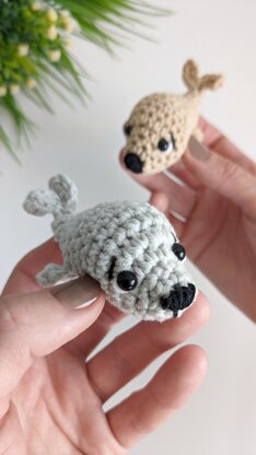 PDF PATTERN Crochet Baby Seal Amigurumi Seal Seal Plush Chunky Chenille Yarn  Pattern, Blanket Yarn Pattern, Diy Crochet Instructions 