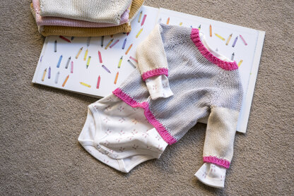 Baby Sweater Trevi in Hoooked Somen - Downloadable PDF