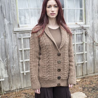 Flaherty Cardigan in Berroco Blackstone Tweed - NGv15-8