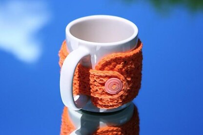 Mug Warmer - Wrap Around Cozy With Button Closure