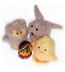 Baby owl, bunny and chick fluffy creme egg holders
