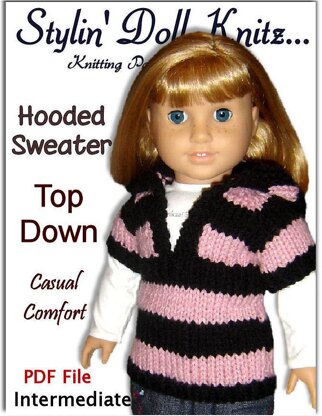 Knitting Pattern for Dolls. Fits American Girl and 18 inch, (Gotz, Maplelea) 037