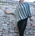 Tunisian poncho sweater Ripple