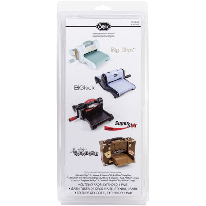 Sizzix BIGkick/Big Shot/Vagabond Cutting Pads 1 Pair - XL Extended 14.625"X6.25"X.125"