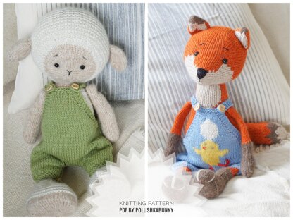 Knit Overalls for toys