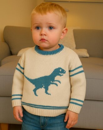 Velociraptor on a Sweater