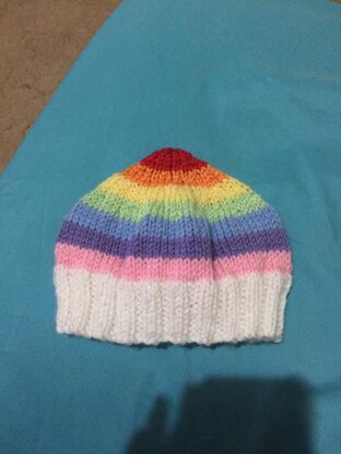 Rainbow Baby Beanie Pattern