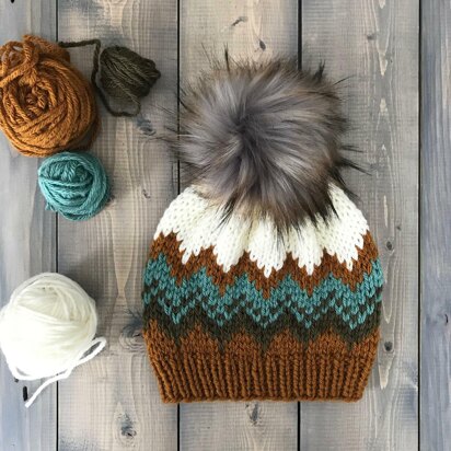 Quad Beanie - knitting pattern