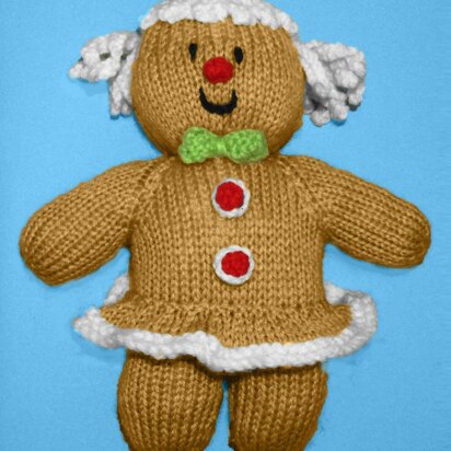 Christmas Gingerbread Lady Girl Soft Toy Doll