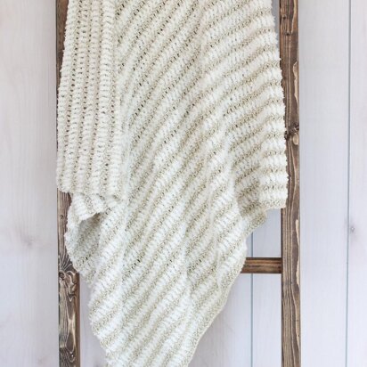 Easy Striped Crochet Blanket