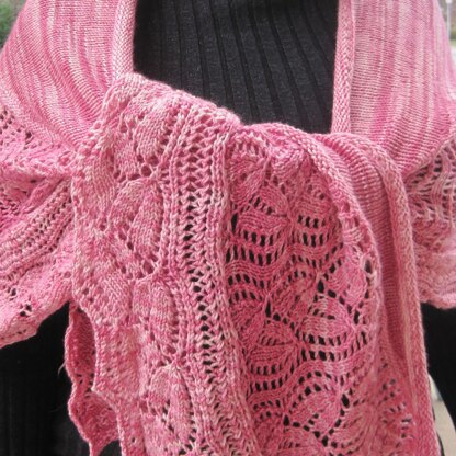 Dayflower Long Wingspan Shawl