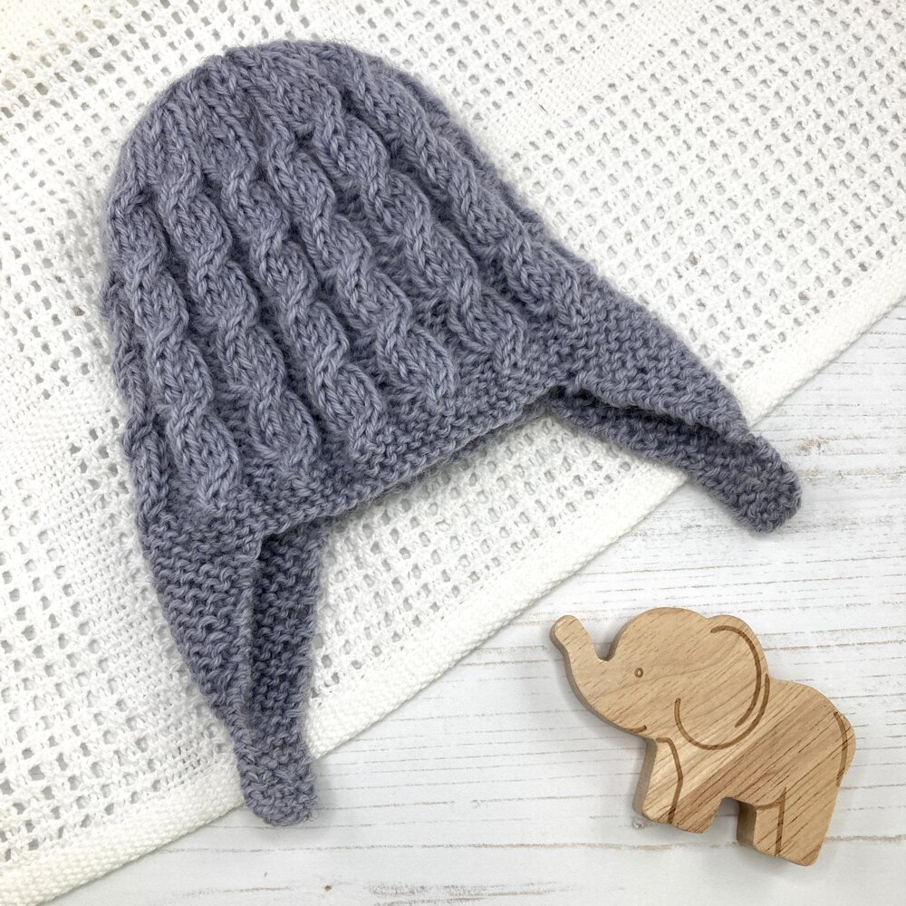 Addison Cabled Earflap Hat Knitting pattern by Julie Taylor