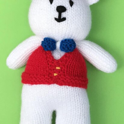 Royal Jubilee Teddy Bear 25cms soft toy plush - knitting pattern