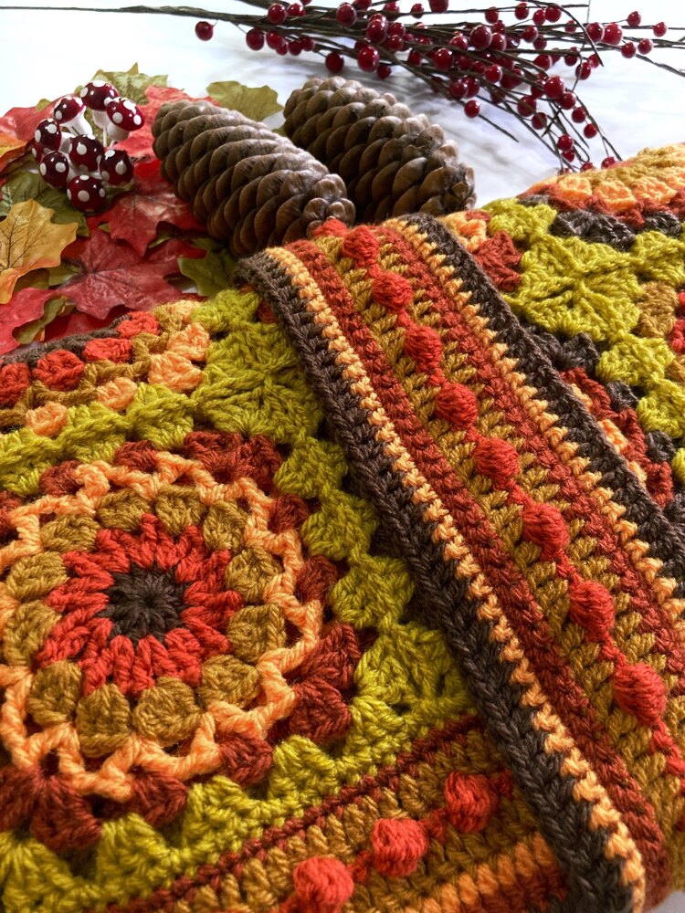 Autumn Festival Blanket Crochet pattern by Dee LoveCrafts