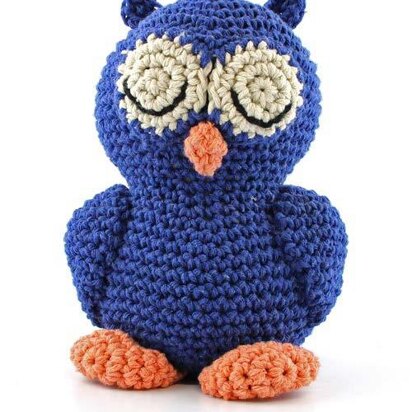 Sleepy Owl Toy in Hoooked Eco Barbante - Downloadable PDF