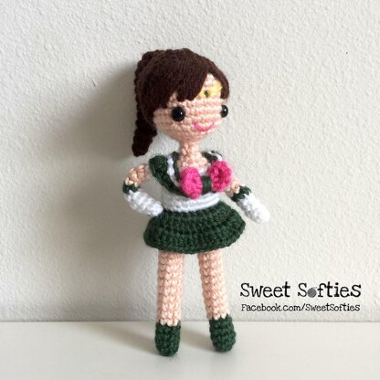 Sailor Jupiter School Girl Anime Doll