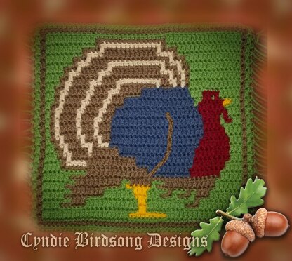 Overlay Mosaic Crochet - Holiday Turkey