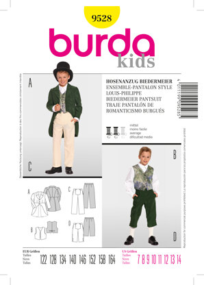 Burda B9528 Biedermeier Trousersuit