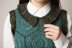 Manyko Vest Crochet PATTERN + video tutorial - Granny Hexagon Gilet with V-Neck and zigzag waistline, UK terms