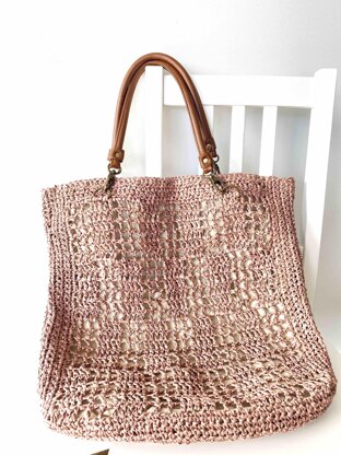 Raffia tote bag