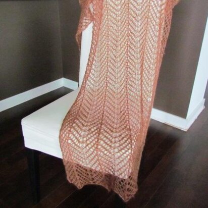 Promenade Lace Wrap - knitting pattern
