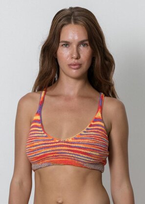 Variegated Bikini Top and Bra