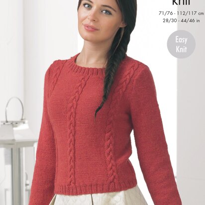 Sweaters in King Cole Baby Alpaca DK - 4364 - Downloadable PDF