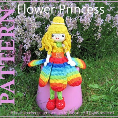 Flower Princess Amigurumi Crochet Pattern