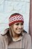 Red and White Checkerboard Headband