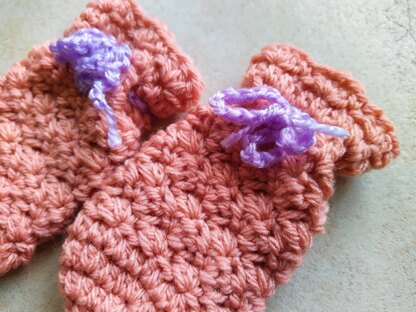 Crochet Pattern - Erina Baby Mittens