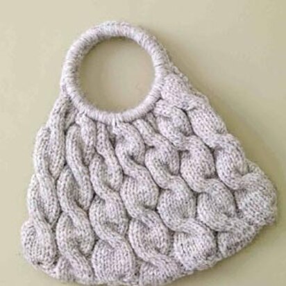 Cable Ready Bag in Lion Brand Wool-Ease Thick & Quick - 60399AD - knitting pattern