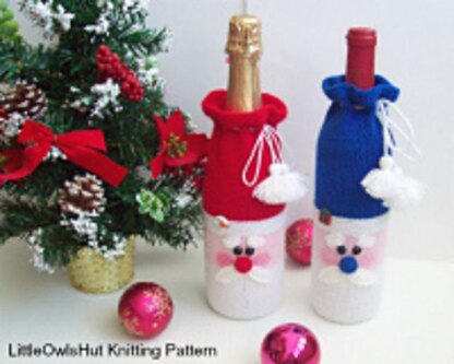 152 Santa bottle covers for wine and champagne