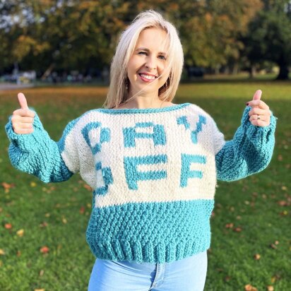 Day off Chunky Jumper Knitting Pattern