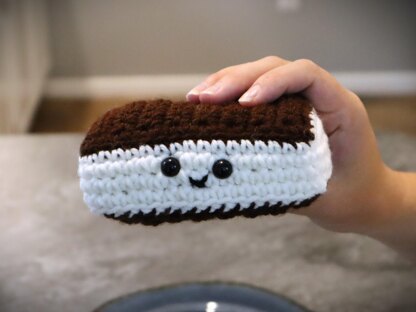 Ice Cream Sandwich Amigurumi Food