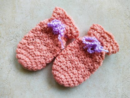 Crochet Pattern - Erina Baby Mittens