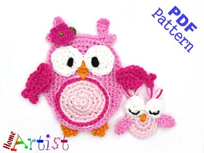 Owl and Baby applique