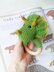 Crochet dinosaur baby rattle