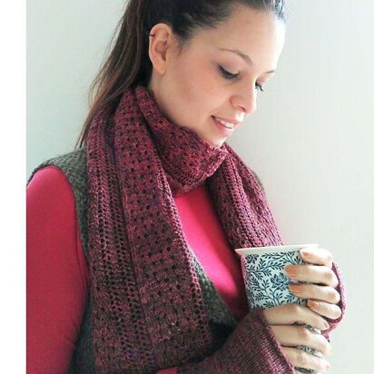 Lydia Scarf and Mitts - knitting pattern