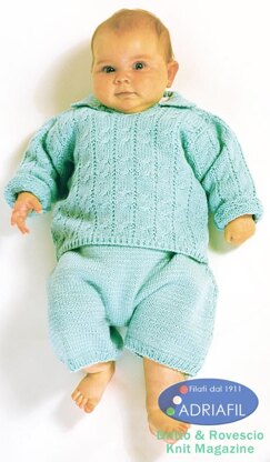 Paperelle Set in Adriafil Nice Baby, Dolcezza and Azzurra - Downloadable PDF