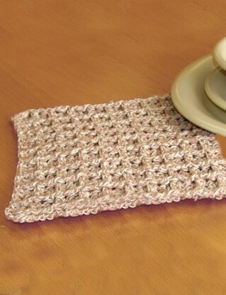 Crochet Dishcloth in Lily Sugar 'n Cream Twists - Downloadable PDF