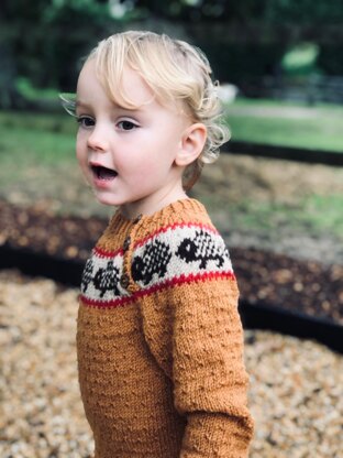 Textured Jumper With Hedgehog Yoke