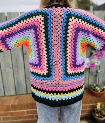 Hexagon Crochet Cardigan Crochet pattern by Joanne Johncey | LoveCrafts