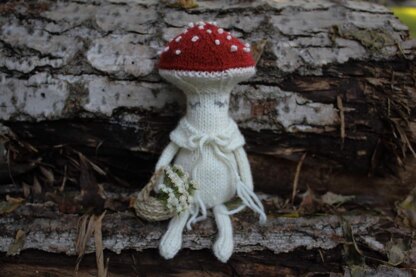 Amanita Mushroom Doll